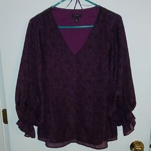 Hologen Deep Purple Women's Simmery Blouse, Size S